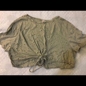 Ripped crop top